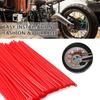 36 Stück Speichenschutz oder Motocross s   Off Road Motorrad Schutzwickel Kit Weiß