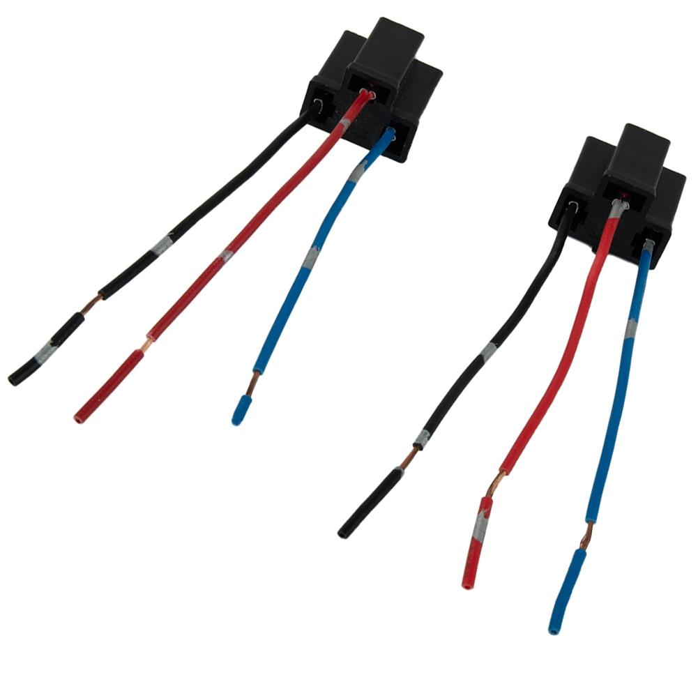 10 Grams Socket 12/24V 2pcs 3 Pin Connector Headlight