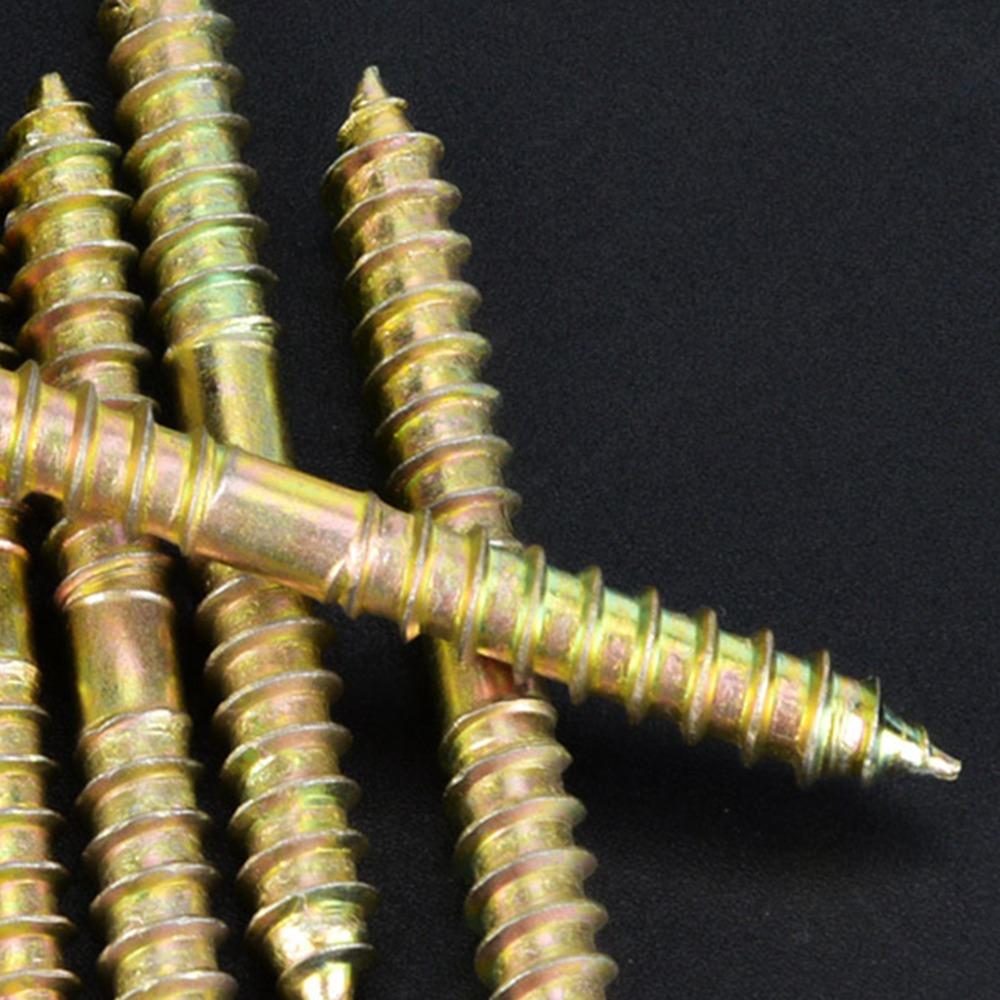 6x60mm Double Ended Screws Double Sided Woodworking Dowel Screws Dowel Screws  Assortment