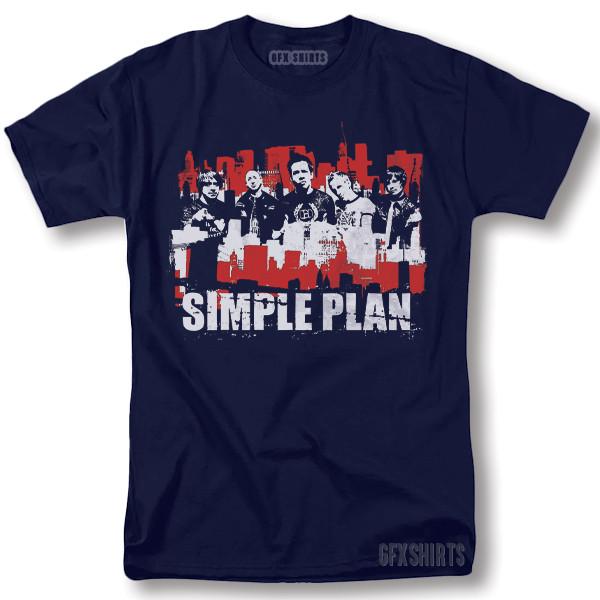 Simple Plan Shirt Rock Concert Tour Vintage Graphic Design T-Shirt