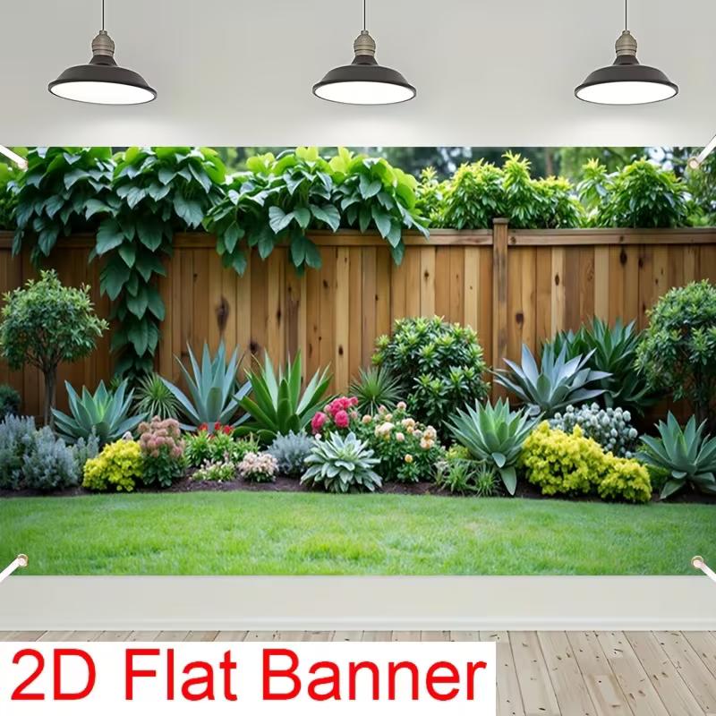 

2D Lush Green Garden Backdrop for Summer & Spring Portrait Photography 47.2x31.5inch/120*80cm