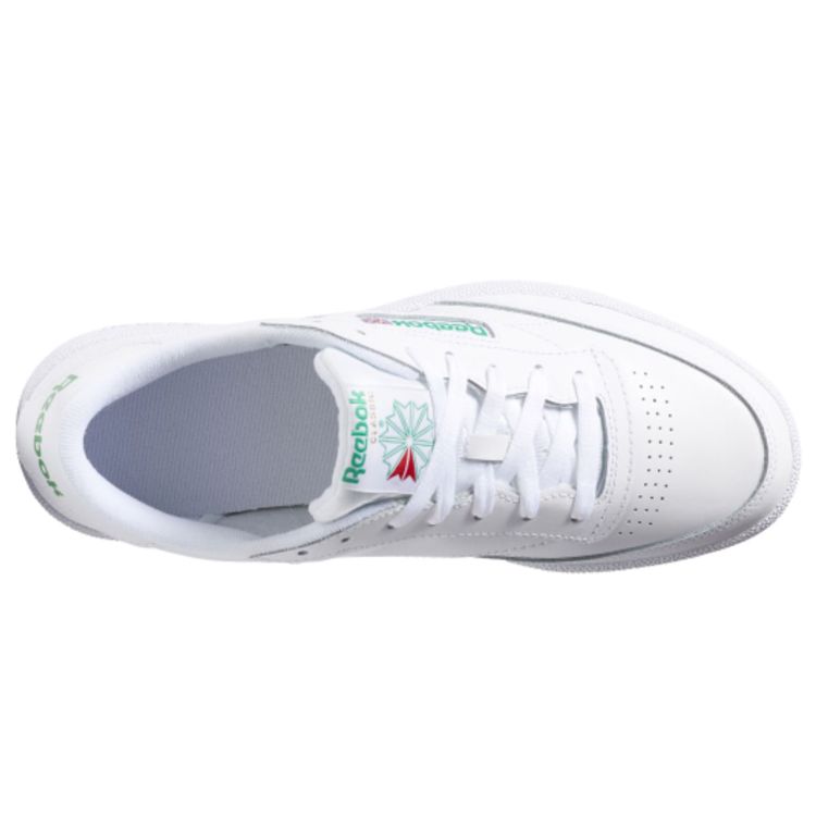 Reebok Club C 85 White Green Unisex Sneakers AR0456