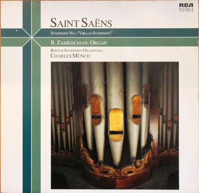 LP Record CAMILLE SAINT-SA?NS, BERJ ZAMKOCHIA - Symphony No. 3 ("Organ Symphony") VL89284 RCA Victrola, R Germany Classical Used