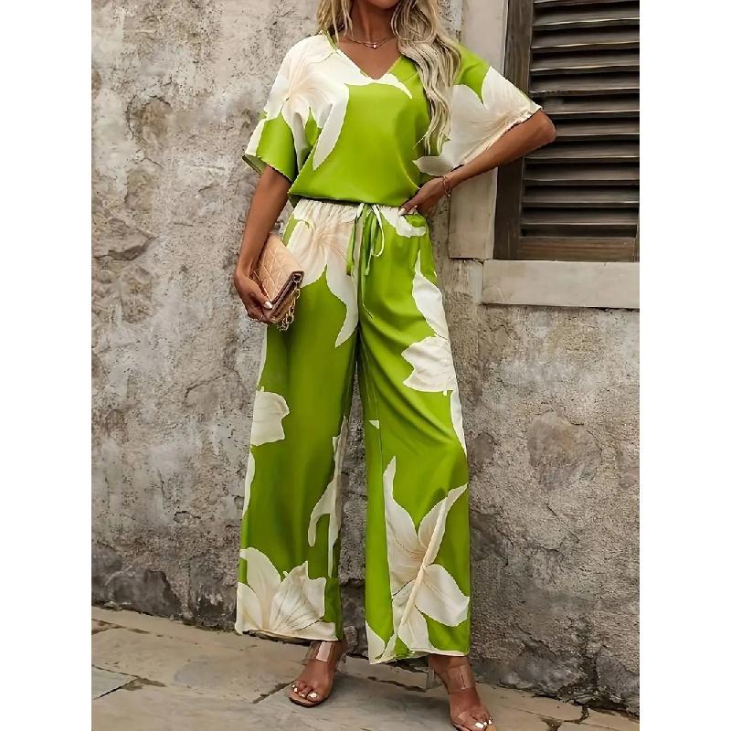 2026 New Spring/Summer Women's Fashion Casual Printed Ladies' Suit