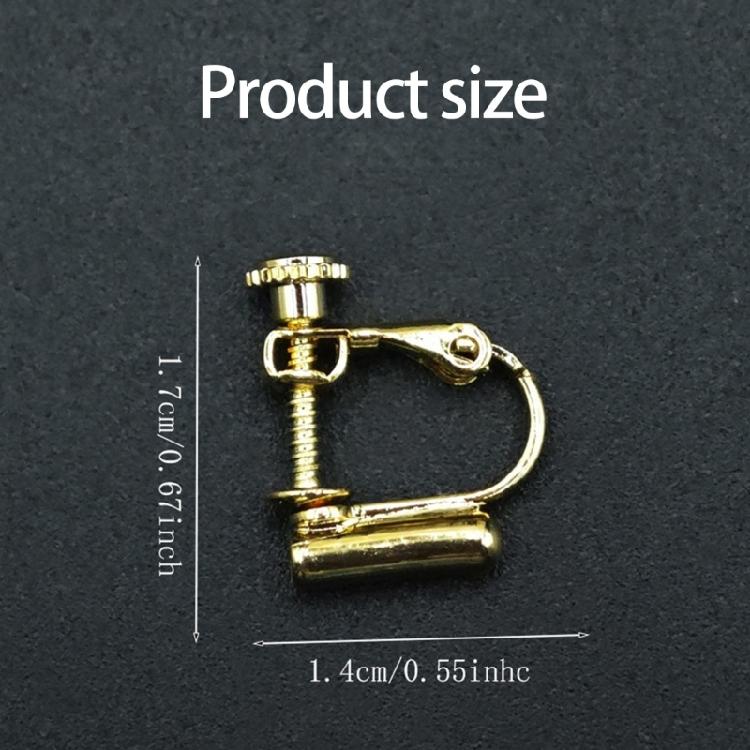Interchangeable U Shaped Screw Ear Clip Adapter for Multiple Styles Earrings and Craft Projects