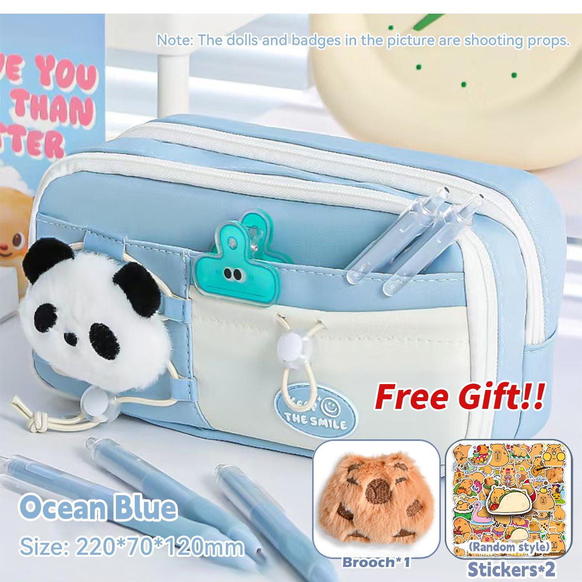 

2025 Пенал Каваи 9-слойный на шнурке Простой Большой вместимости Сумка для карандашей Нишевый Высокоценный Пенал Студенческие Канцелярские товары