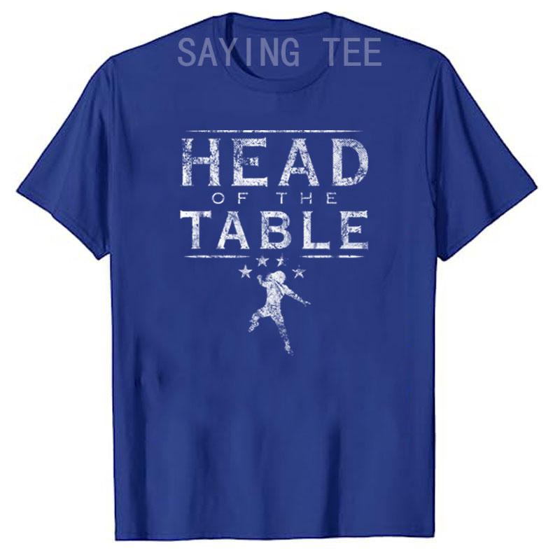 Head of The Table Wrestling Fighting Boxing Fan Vintage Men's Short Sleeve T-Shirt Cotton Graphic Tee Top Fashion Apparel Gifts