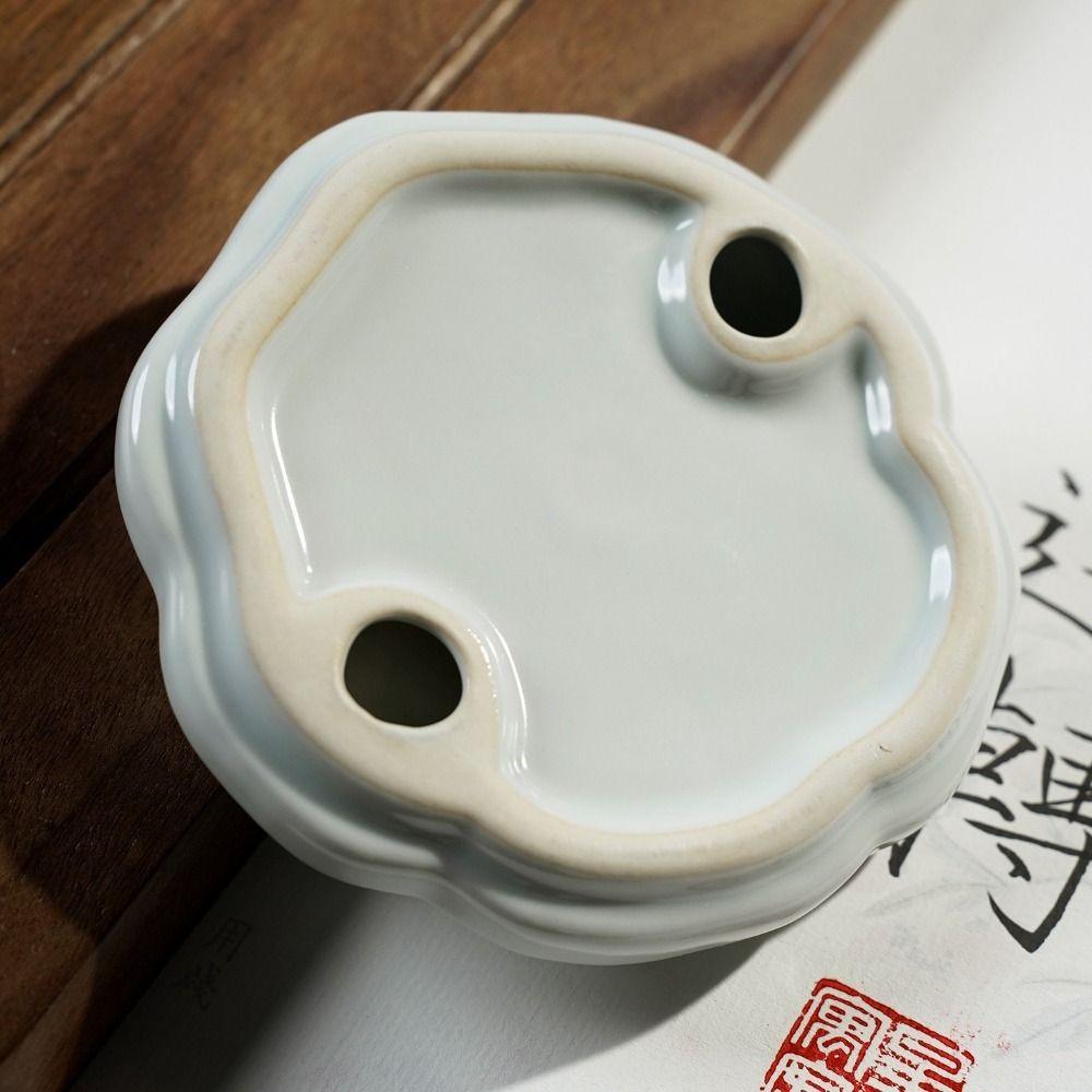 Ceramic Mountain Shaped Inkstone Brush Ink Painting Tool Creative Pen Rest Holder  Calligraphy