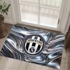 Juventus FC Design Kristall-Samt-Teppich Gemütlich Nicht?Rutschfester Teppich mit Aufdruck für Schlafzimmer Wohnzimmer Eingang