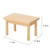 Toys Toy Model Model Furniture Wooden Tea Table Simulation Wood Table 1:12 Dollhouse Kids Play Toys