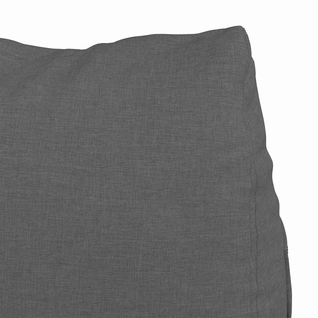 Back Cushion Dark Gray 60 x 20 x 50 cm Fabric