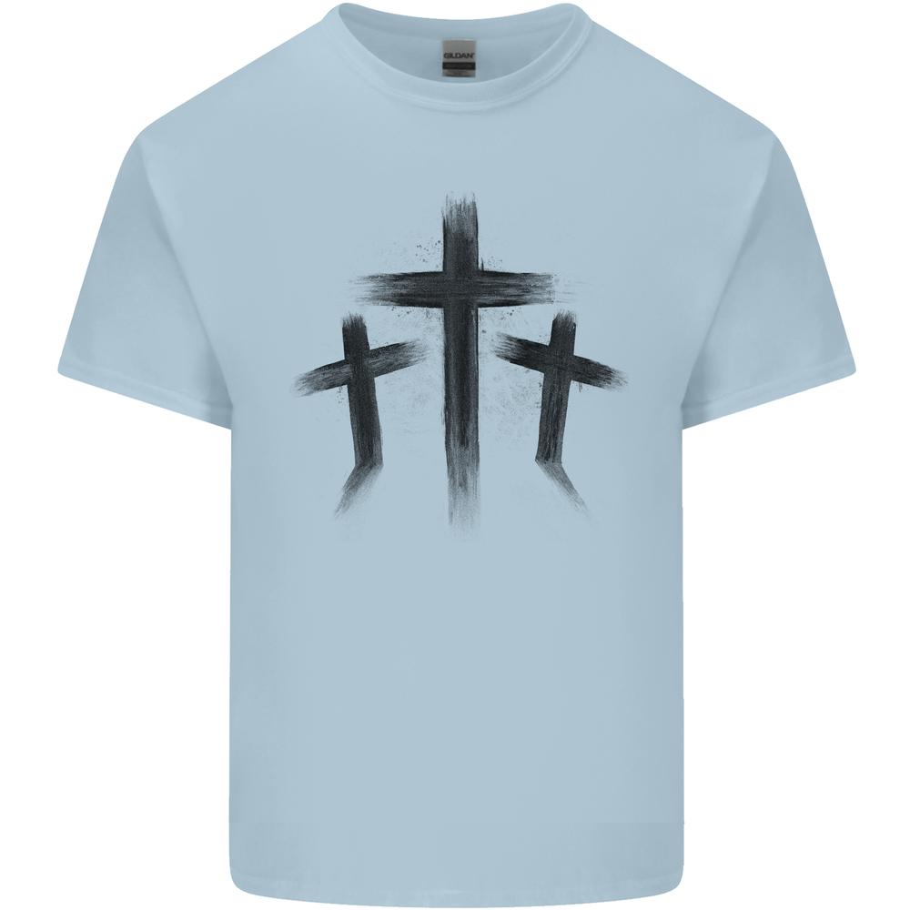 Three Grunge Crosses Gothic Kids T-shirt Childrens XXXL