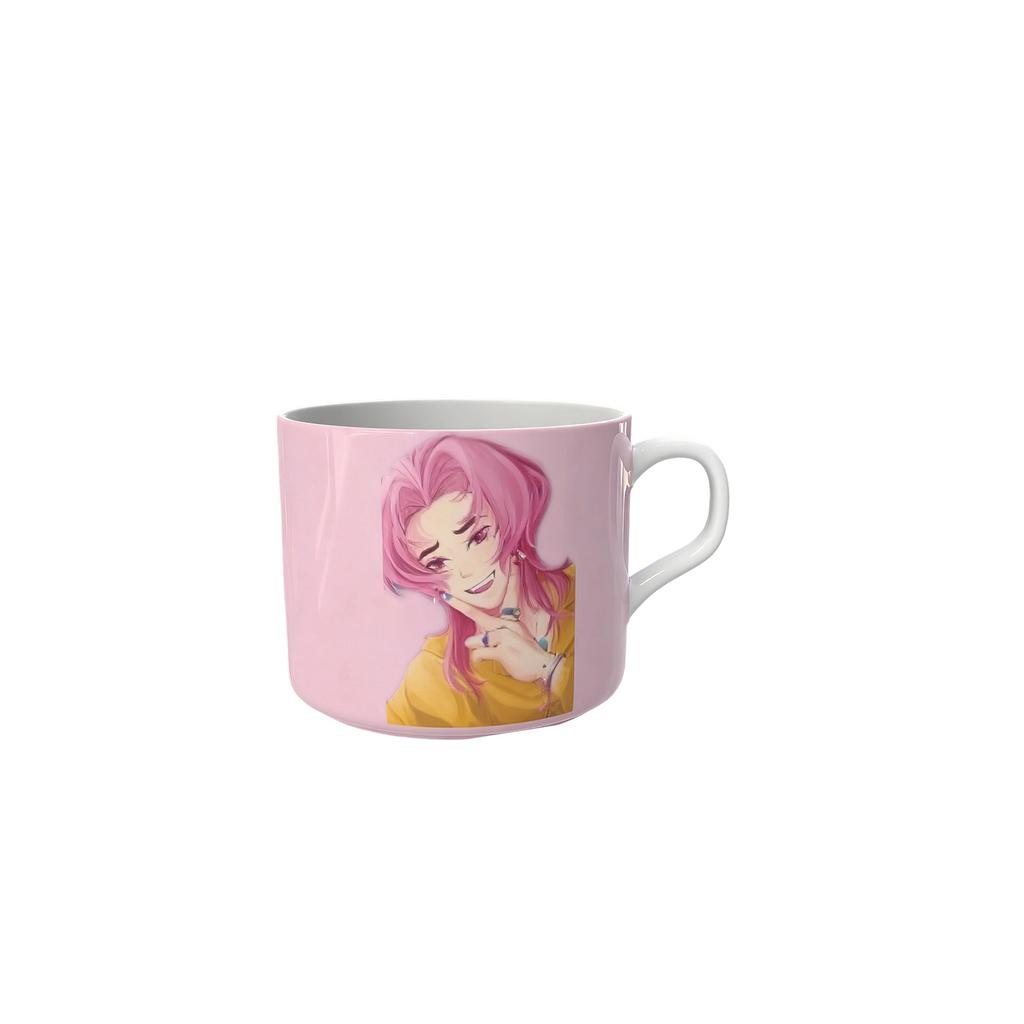 Colorful Art Pattern Mugs - Personalized Trendy Cartoon Character Series Ceramic Cups