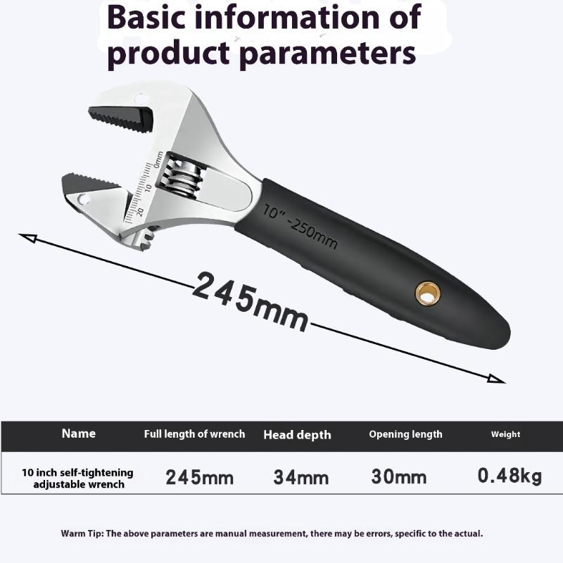 Multifunctional Adjustable Wrench Tool Multipurpose Pipe Wrench Wrench Suitable for Car Maintenance Household Tool