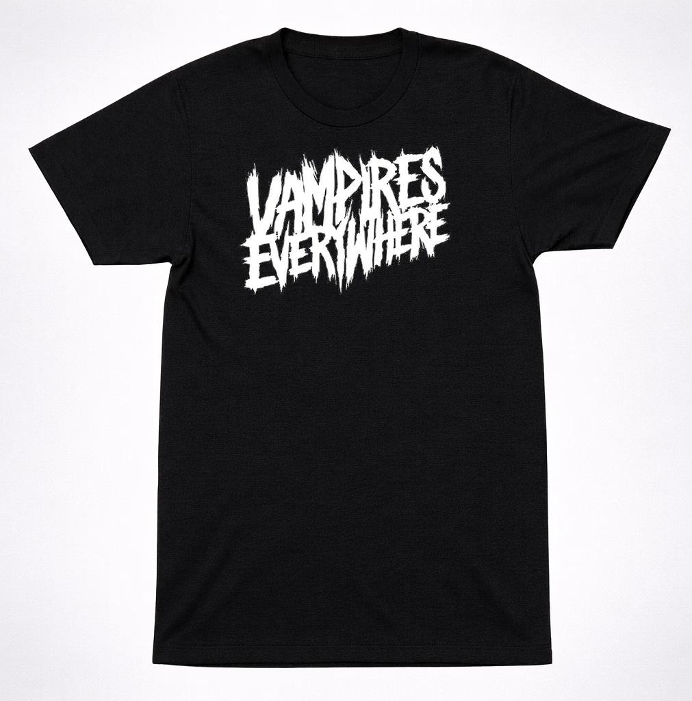

Vampires Everywhere! Logo T-Shirt – Dark Industrial Rock Tee Black XL