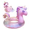 Pink Unicorn Float for Kids, Pool Float, Inflatable, with Foot-Insert Handle and Arm Rings (Foot-Insert)