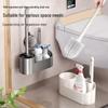 Yiwei No-Drill Wall-Mounted Toilet Brush Set