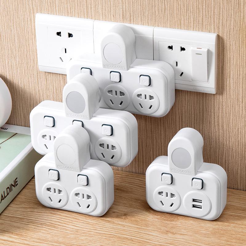 Wireless Multifunctional 2-Pin Plug Strip & Adapter