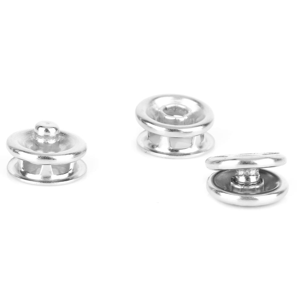 200 PCS 9.5mm Hollow Prong Snap Button Fastener, for Baby One Piece Suit Copper Metal Prl Prong , Male Female for Clothing Repair