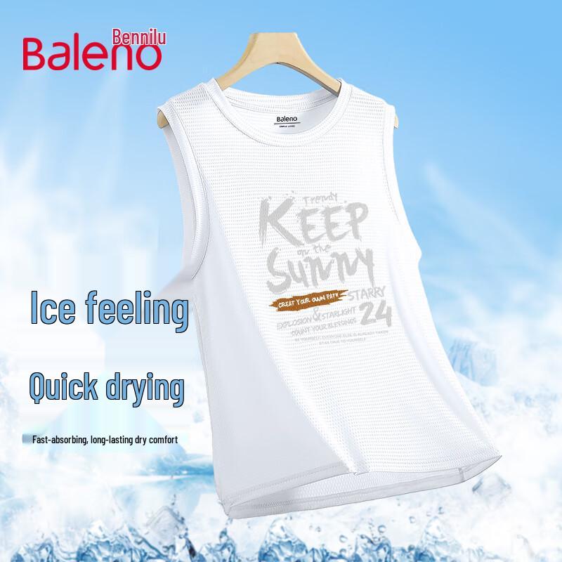 Baleno Men's Ice Silk Mesh Sleeveless T-shirt