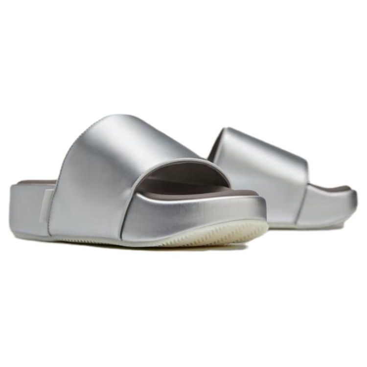adidas Tênis Unissex Y-3 Slide Prata Metálico Marrom Creme-Branco HQ3665