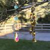 KX4B Bohemian Witch Bells Protections for DoorKnob Hanger Wind Chimes Witch Things Clear Negative Energy Witchcraft Supplies