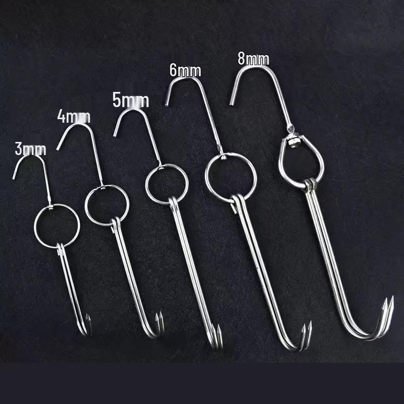 ZISIZ Stainless Steel Roasting Hooks (2-Pack)