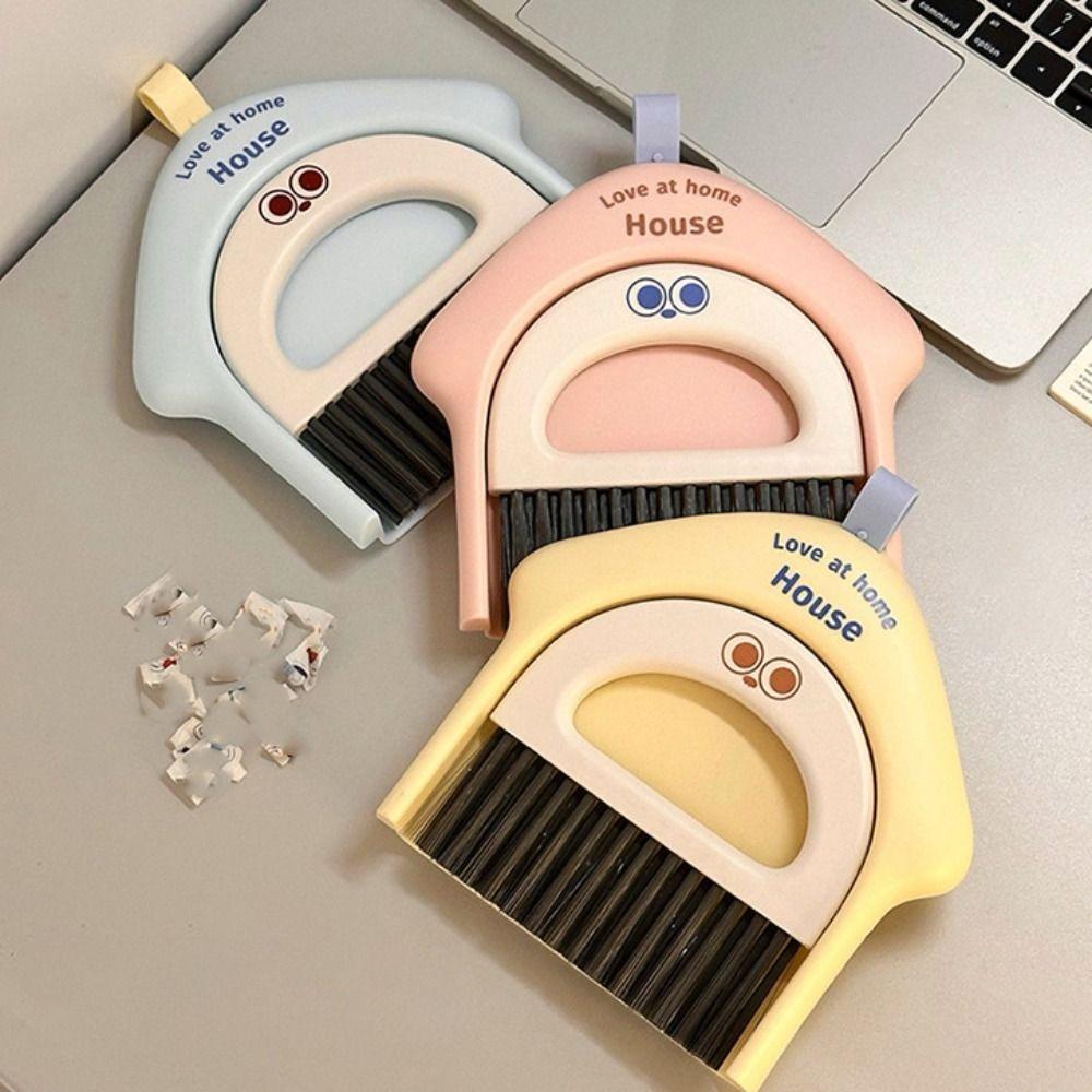 Detachable Desktop Broom Dustpan Set Cartoon Dustpan Shovel Set Mini Broom Dustpan Set Living Room