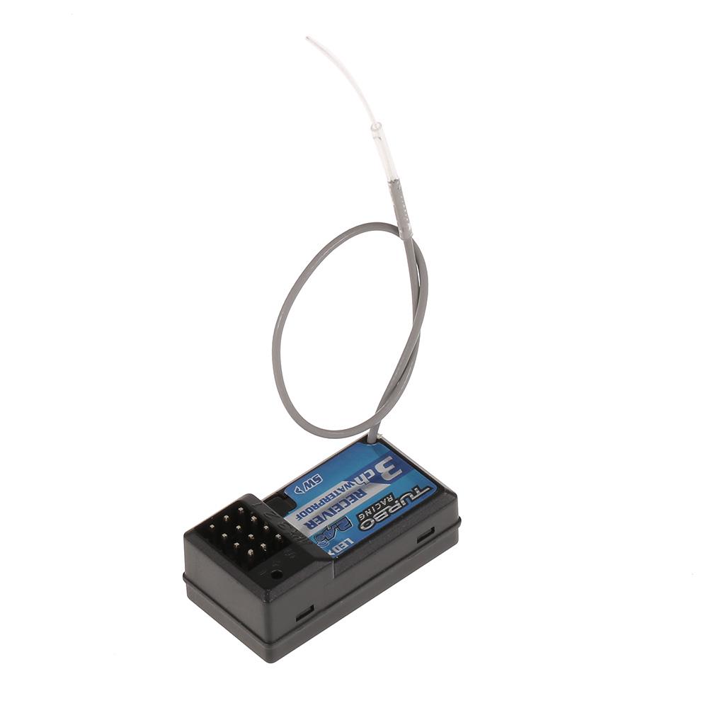 Nunafey Remote Control Receiver, RC Car Transmitter Steering Wheel Pistol Grip 2.4GHz 4CH With LED Light For Electrical Equipments