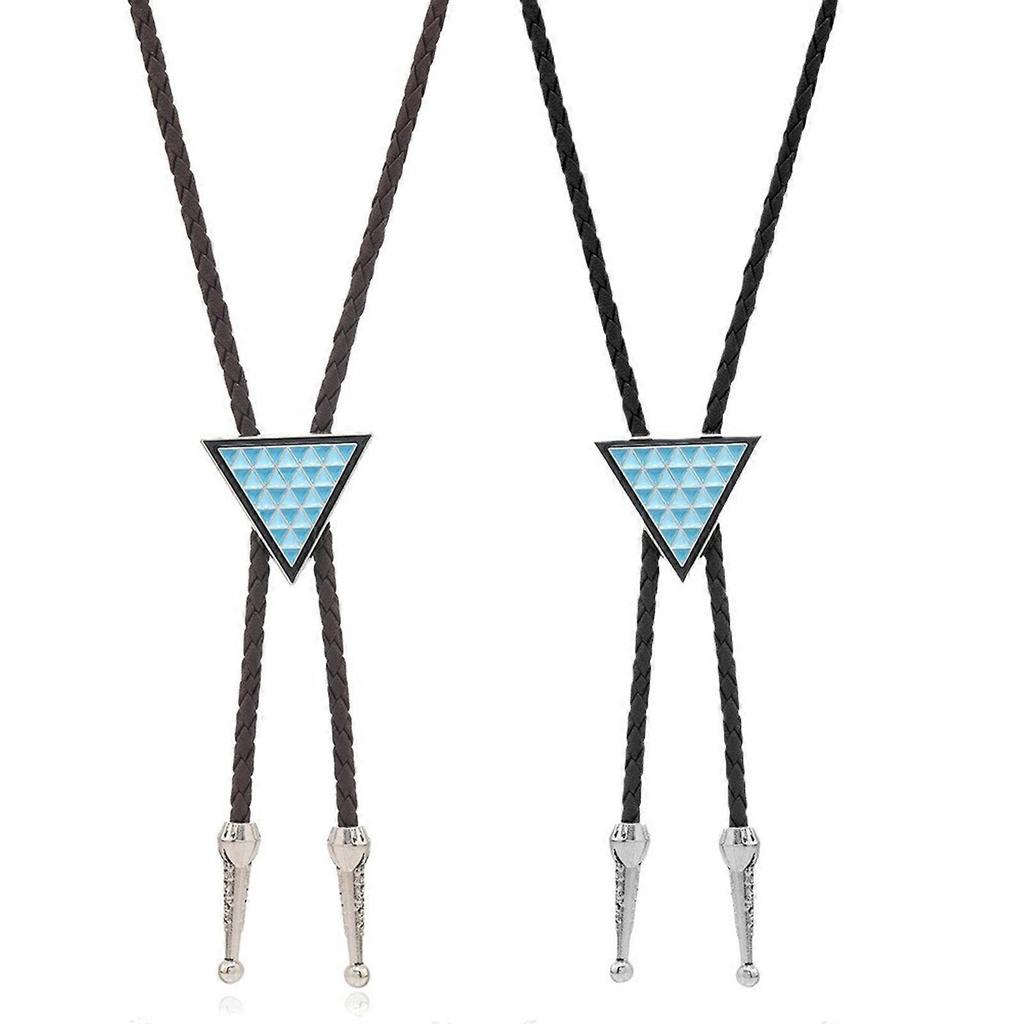 Blingbling Bolo Tie Triangular Lariat Neckchain Cool Jewelry for Girls Winter Outfit Clavicle Chain Necklace Girls