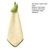 Cartoon Hand Towel, Soft Coral Velvet with Lanyard Towel, Highly Absorbent Hand Drying Towels for Kitchen Bathroom
