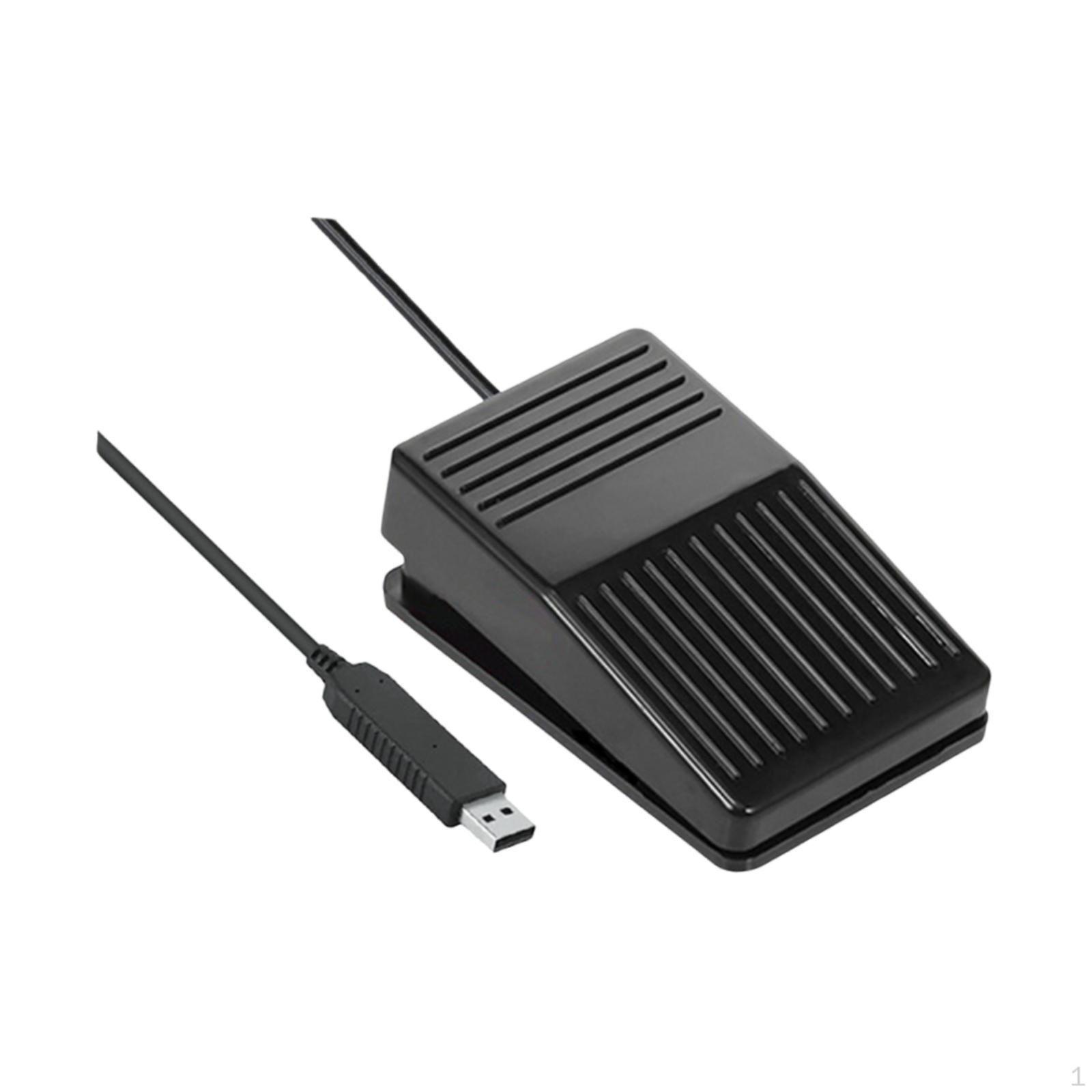 

USB Педаль управления ногой Педаль действия Препрограммируемая 10x6,3x4,2см Многоцелевая для Hid Аксессуары для ПК