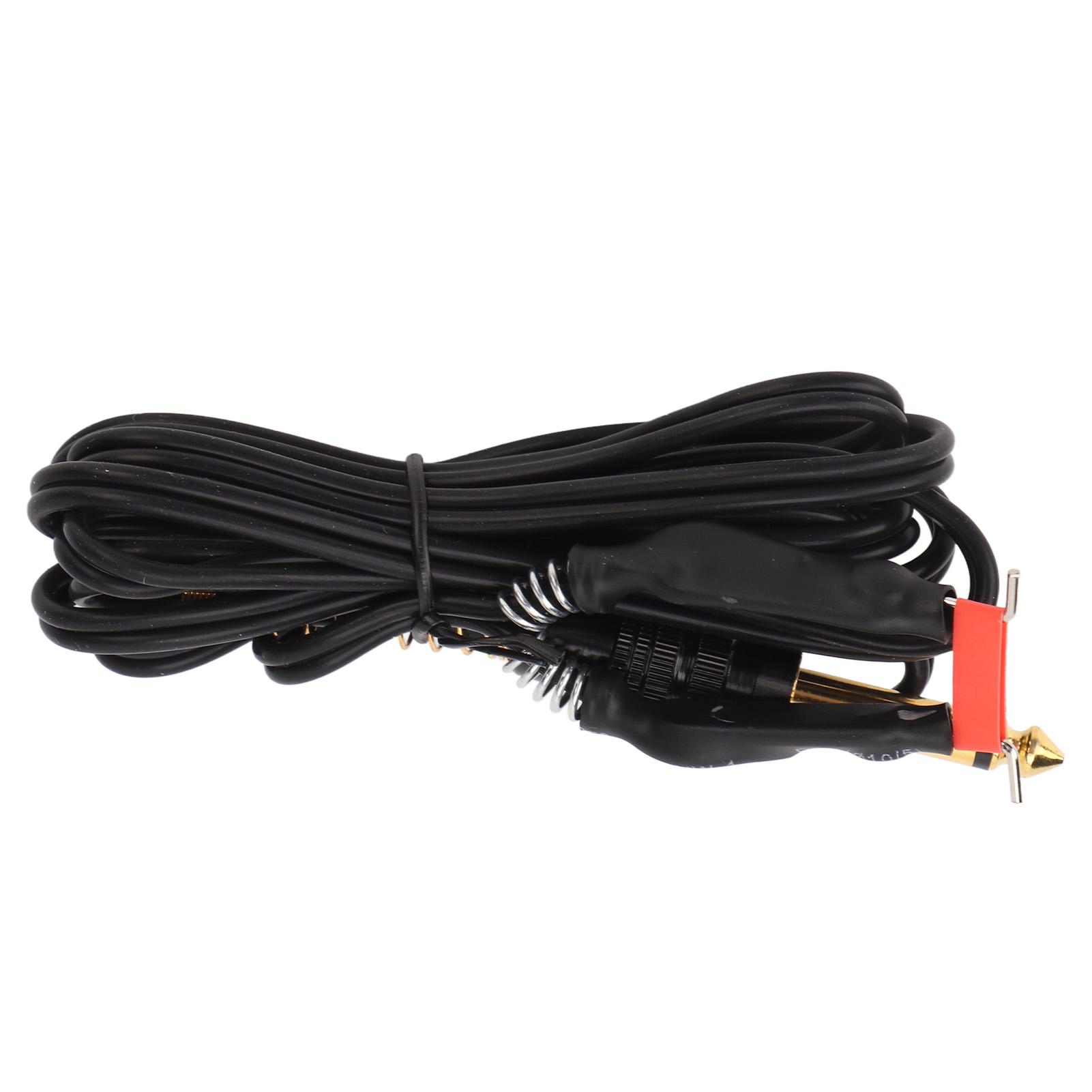 

Tattoo Clip Cord Black Flexible Elastic High Bending Strength Silicone Tattoo Clip Cord 5.5ft