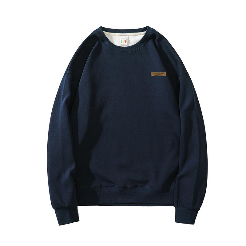 Tröja Herr Vår och Höst Herr Sport Casual Långärmad Pullover Lös Rundhalsjacka Par Tröja Herr