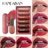 6pcs Red Velvet Matte Lipstick Set, High Pigmented Long-Lasting Waterproof Lip Stick, Moisturizing Balms, Sheer Tint, Shine & Glowy Finish,Stain Makeu
