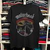 MOTORHEAD 80'S Biker Heavy Metal Music Black T-shirt Size S-