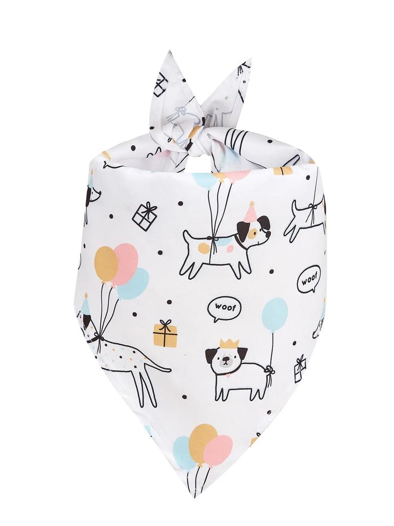 Birthday Day Dog Bandana Christmas Dog Triangle Scarfs Bibs Dog Beach Bandanas for Small Medium Dog Accessoires