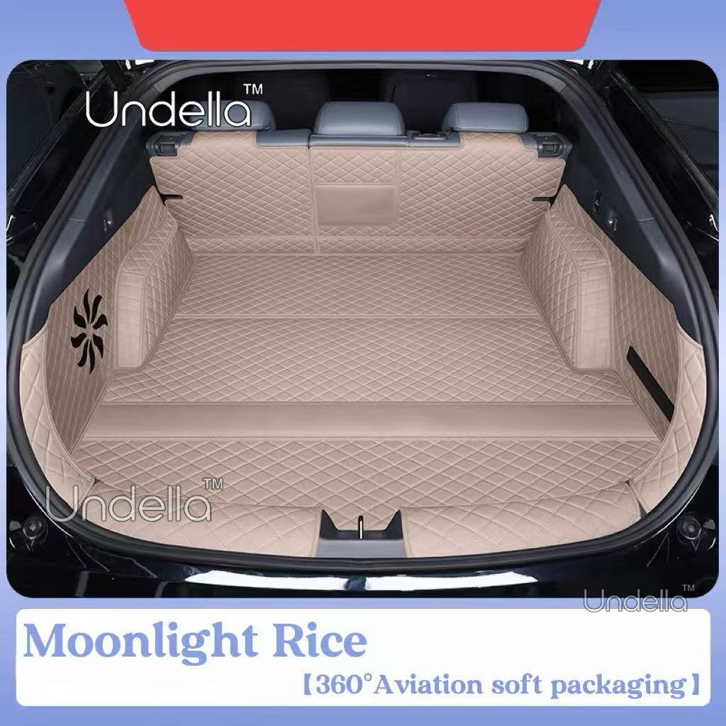 Leather Trunk Mat for XPENG P7+ P7plus 2026 2027 Car Leather Boot Covers Scratch Trunk Mat Pad Tray Protect Interior Accessories