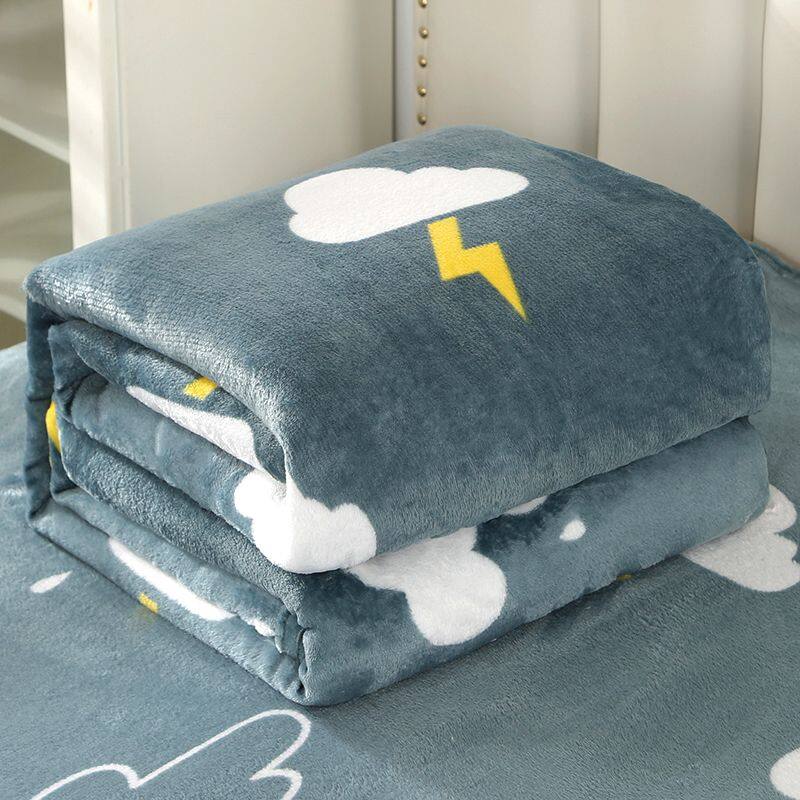Meleg dupla vékony takaró rajzfilm egynapos takaró, puha flanel ágytakaró