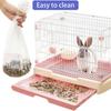 100 Pcs Disposable Cage Liner, Clear Plastic Bunny Cage Liner Bag Universal Toilet Film For Bunny Guinea