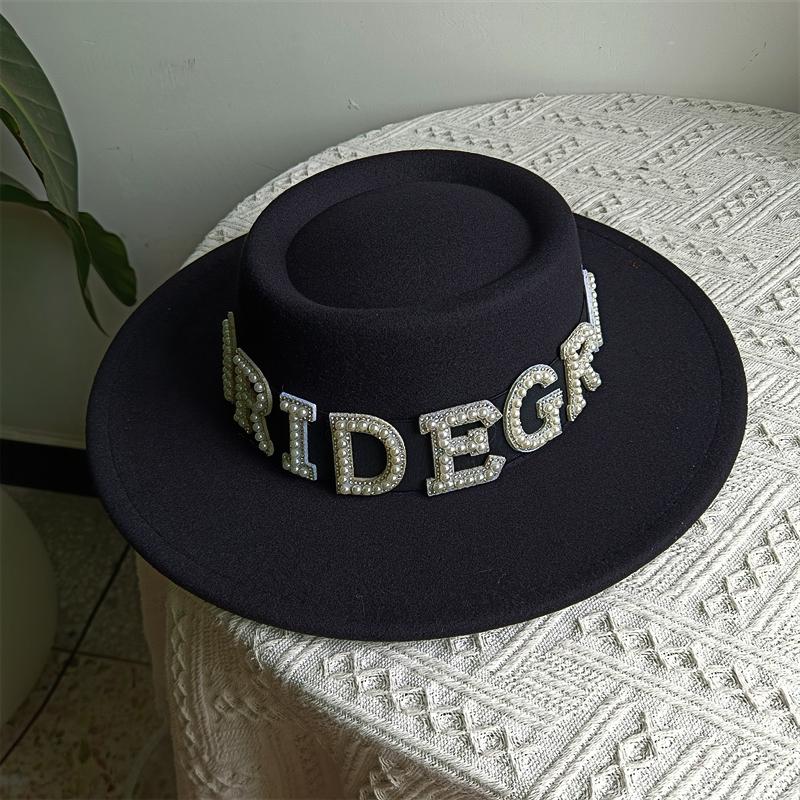 Bridal Malan Flower Style Cowboy Hat All Kinds of Hats for All Seasons Summer Beach Hat Elegant Cowboy Hat Pearl Accessories
