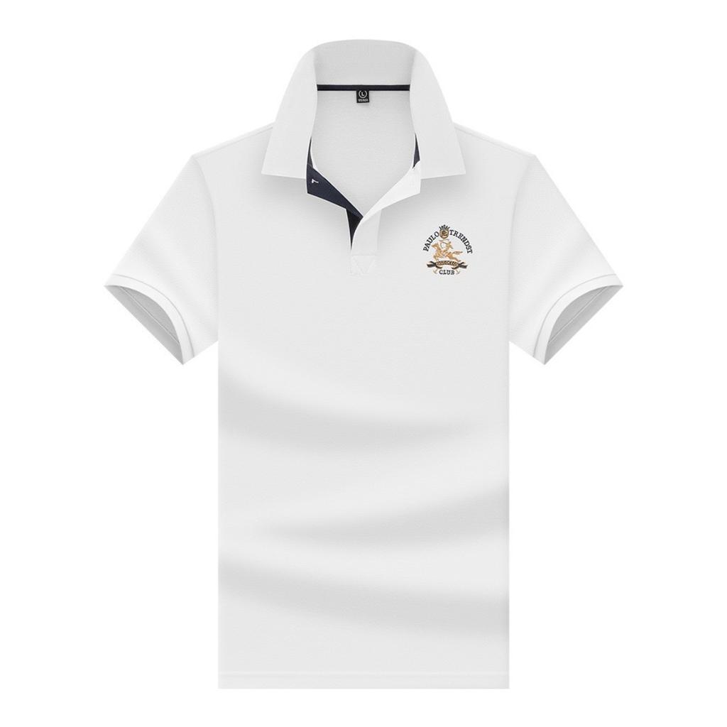 STORN Designer Brand Short Sleeve Polo Shirt Summer Best-selling Pony Letter Embroidered Solid Color Business Casual Men Lapel T-shirt