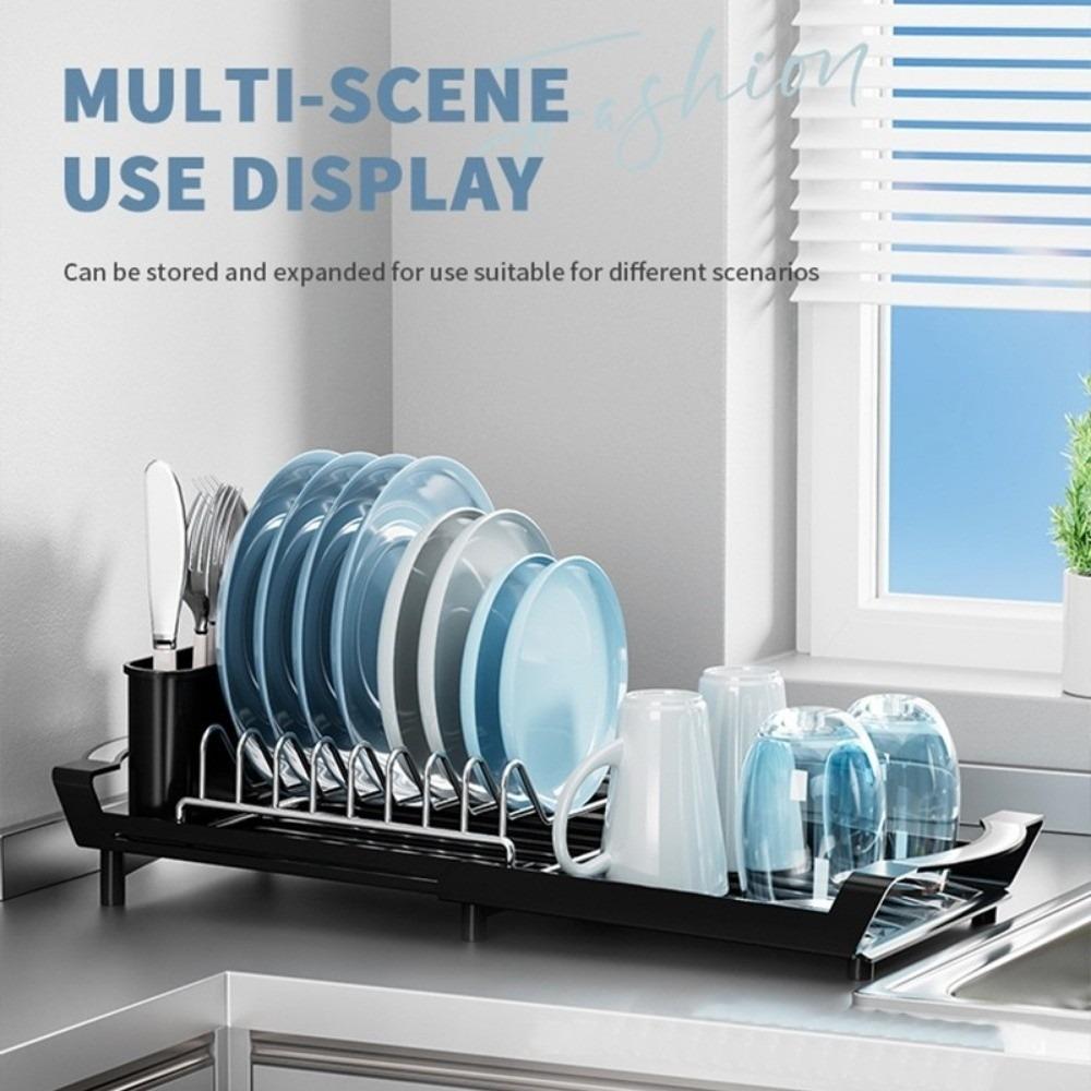 Kitchen Dish Drain Rack Multi-functional Drying Rack New Storage Rack  Countertop Shelf