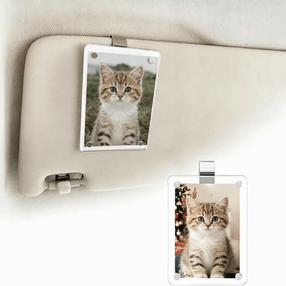Waterproof Sun Visor Photo Holder UV Protection Car Picture Holder Gift For Women