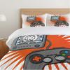 Gamepad Three-piece Quilt Cover Digital Printing Bedding Set Game Theme Bed Cover