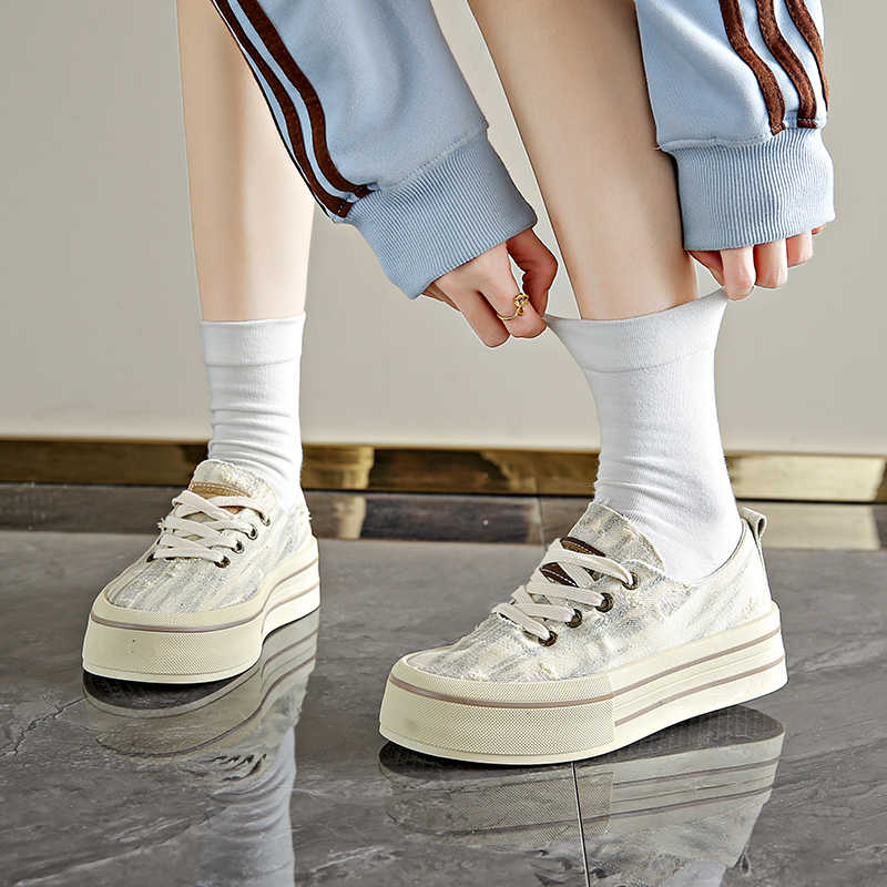 Fashion Synthetic Leather Increase Height Loafer Womans Mary Jane Leopard Sneakers Woman White Casual Shoes Sport Exercise