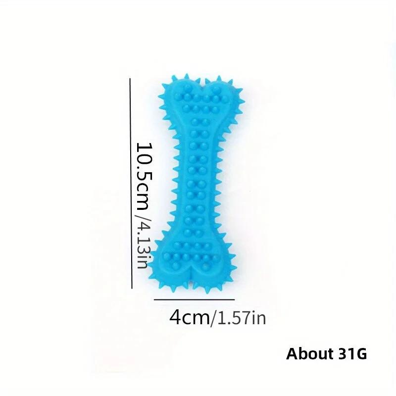 3pcs/set Pet Chew Toy Soft Rubber Bite-resistance Bone Shape Teeth Grinding Chewing Toys for Small Dogs Training Pet Supplies