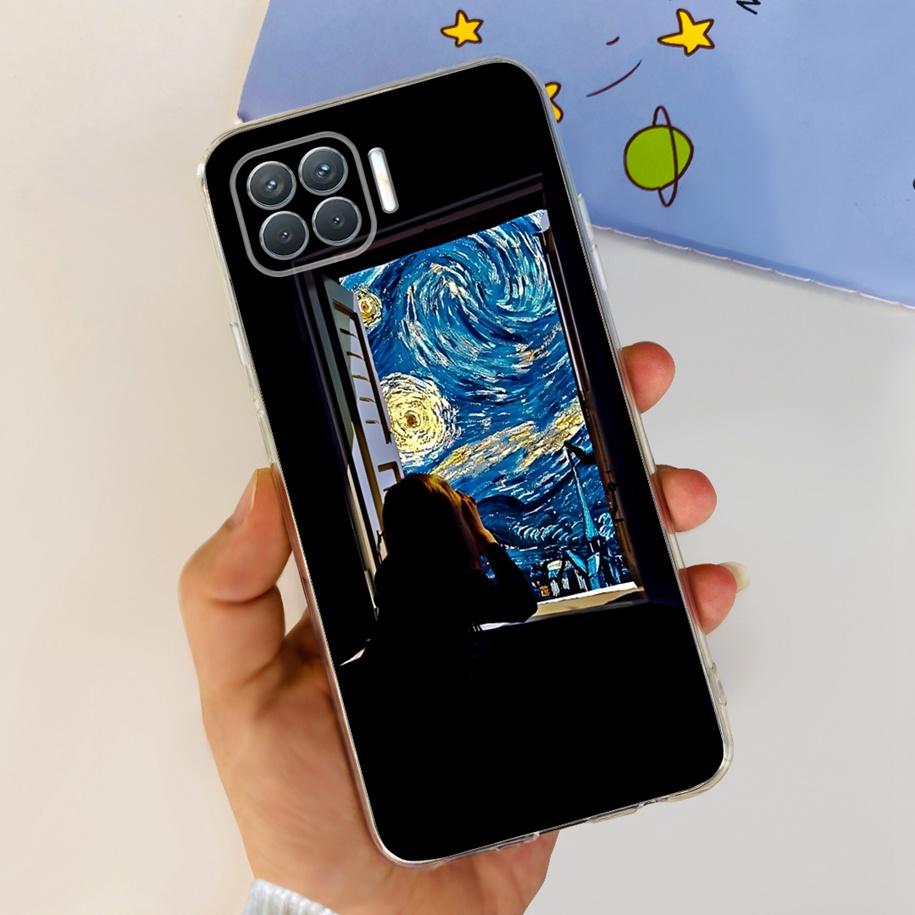 For OPPO Reno 4 Lite Case CPH2125 Phone Case Cute Cartoon Soft Silicone Back Cover For OPPO F17 Pro CPH2119 Coque A93 2020 Funda