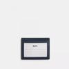 Coach Slim Id Card Case With Quilting Gold Indigo
