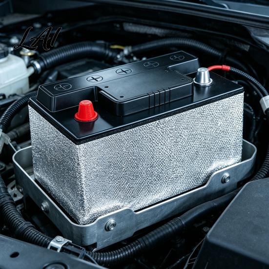 Car Battery Heat Shield Universal Insulation Kit Blanket & Aluminum Foil Tape Resistant Kit Anti-Conductive Cover for Hot Cold Weather Protection